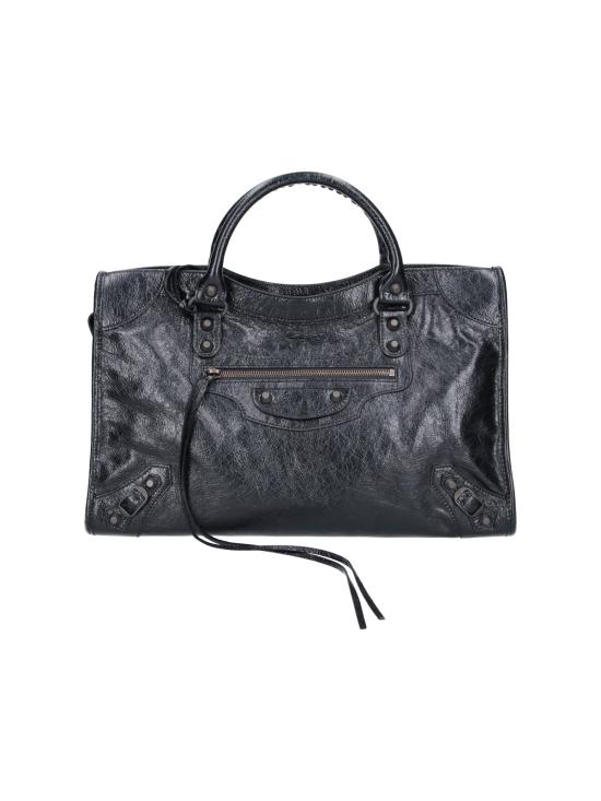 26FW 발렌시아가 르 시티 백 865760 2ACFH 1000 Black