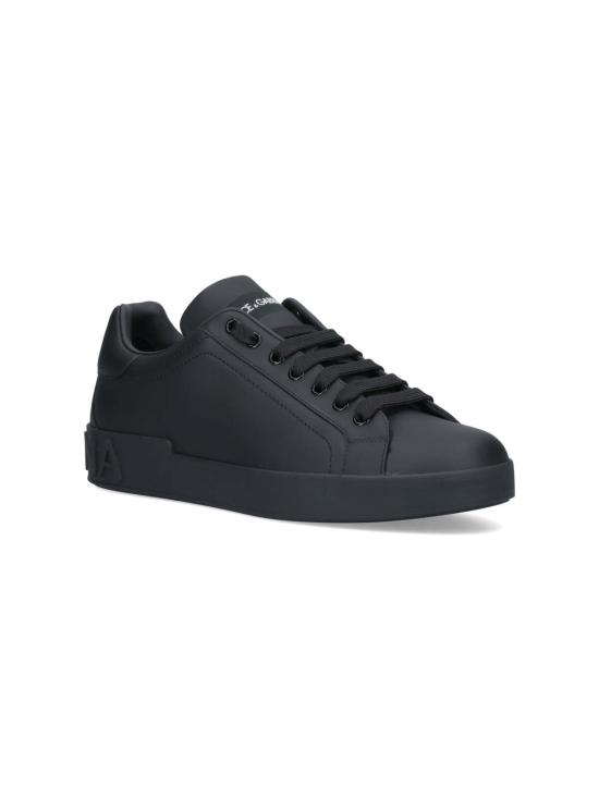 26FW 돌체앤가바나 카프스킨 포르토피노 스니커즈 CS1772 A1065 80999 Black - DOLCE & GABBANA