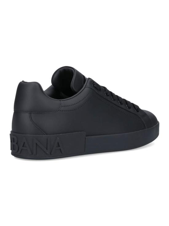 26FW 돌체앤가바나 카프스킨 포르토피노 스니커즈 CS1772 A1065 80999 Black - DOLCE & GABBANA