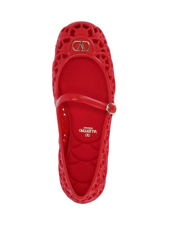 26FW 발렌티노 가라바니 플랫 슈즈 9W2S0PV9RMC RDU RED - VALENTINO GARAVANI