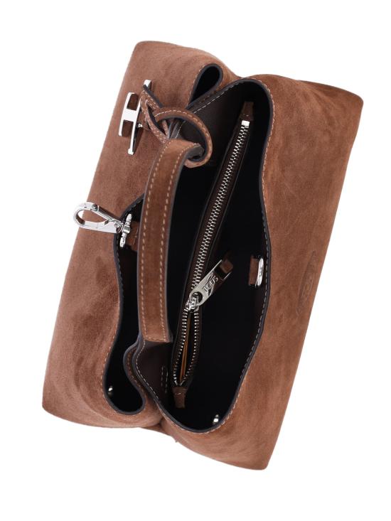 26FW 토즈 마이크로 토트백 XBWAPAEL000XBL 246F Brown - TODS
