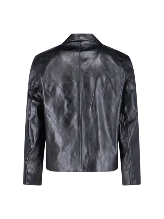 26FW 아워레가시 미니 자켓 탑 다이드 레더 블랙 M4239MTD TOP DYED BLACK LEATHER - OUR LEGACY
