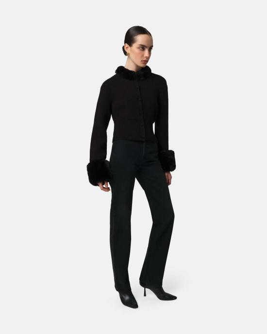  아파리 가디건 Apparis Rosa Cardigan 느와르/느와르 - APPARIS