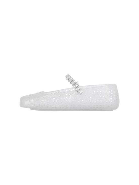 26FW 지미추 플랫 슈즈 THE JELLY NTX CLEAR SILVER MIX CRYSTAL - JIMMY CHOO