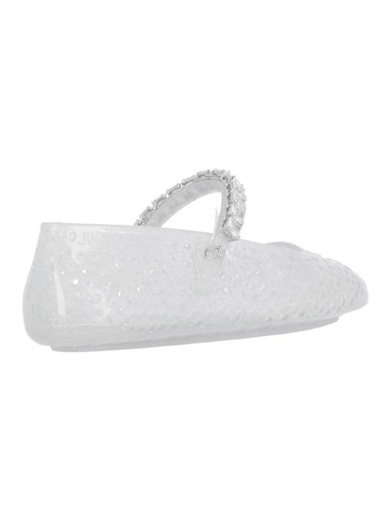 26FW 지미추 플랫 슈즈 THE JELLY NTX CLEAR SILVER MIX CRYSTAL - JIMMY CHOO