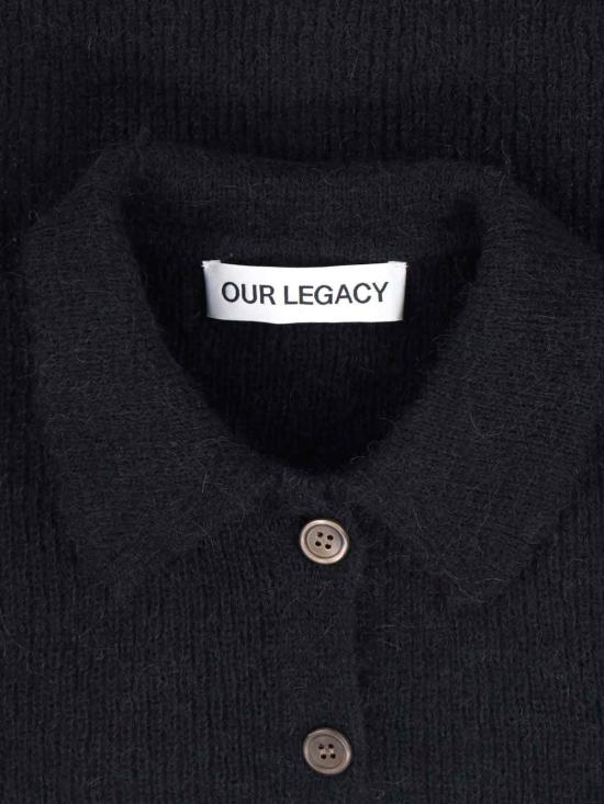 26FW 아워레가시 매찌 폴로 퍼지 알파카 W4233MB BLACK FUZZY ALPACA - OUR LEGACY