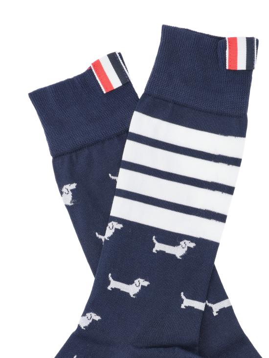 26FW 톰브라운 양말 MAS200A Y3012 415 Blue - THOM BROWNE