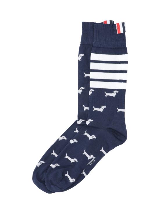26FW 톰브라운 양말 MAS200A Y3012 415 Blue - THOM BROWNE