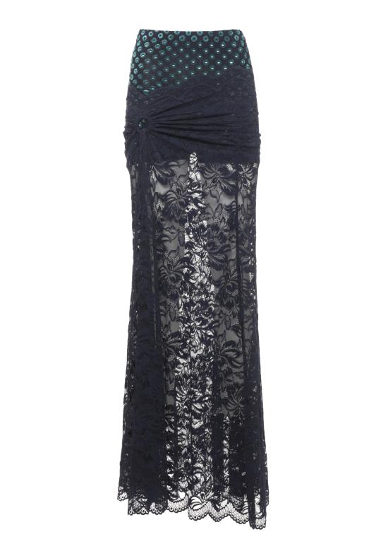 26FW 파코라반 롱 스커트 26AJJU198PA0170 P481 Blue
