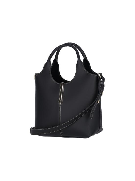 26FW 토즈 레더 미니 토트 쇼핑백 XBWEBRF0100UBL B999 Black - TODS