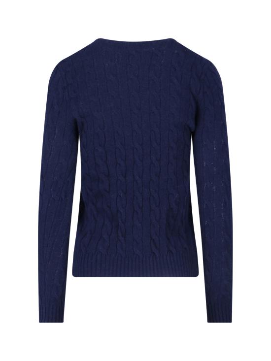 26FW 폴로 랄프로렌 폴로 자수 케이블 니트 스웨터 211 971865 003 Blue - POLO RALPH LAUREN