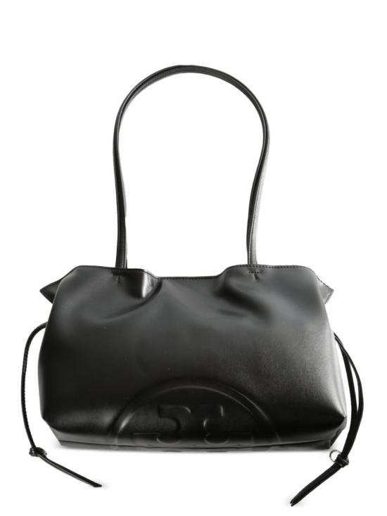 26FW 토리버치 엘라 리사이클드 드로스트링 스몰 토트 핸드백 178768 001 Black