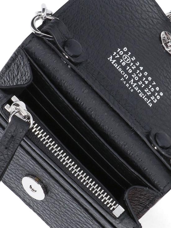 26FW 마르지엘라 스몰 레더 체인 지갑 SA3UI0009 P4455 T8013 BLACK - MAISON MARGIELA