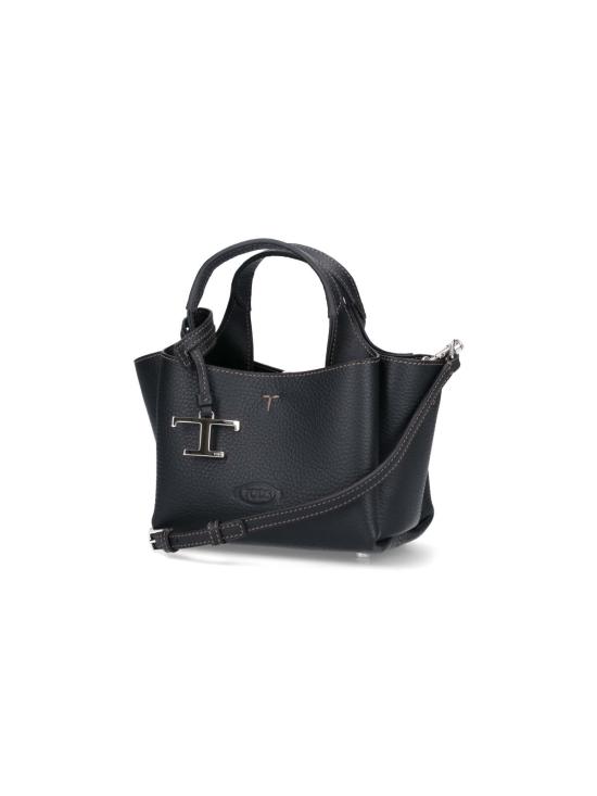 26FW 토즈 마이크로 토트백 XBWAPAFL000QRI B999 Black - TODS