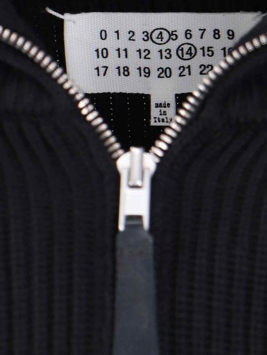 26FW 마르지엘라 니트 집업 가디건 SI1HA0013 S17781 900F Black - MAISON MARGIELA