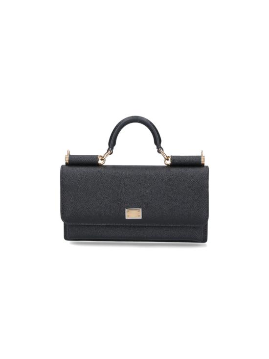 26FW 돌체앤가바나 Dauphine-print calfskin 미니백 BI3280 A1001 80999 Black