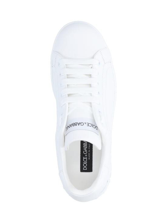 26FW 돌체앤가바나 카프스킨 포르토피노 스니커즈 CS1772 A1065 80001 White - DOLCE & GABBANA