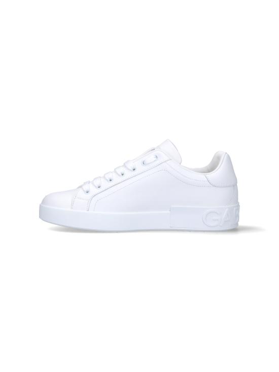 26FW 돌체앤가바나 카프스킨 포르토피노 스니커즈 CS1772 A1065 80001 White - DOLCE & GABBANA
