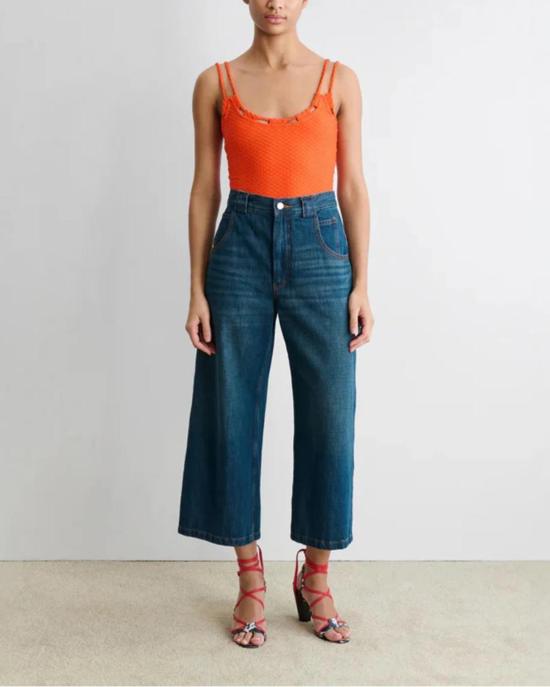  레이첼 코미 데님 팬츠 카펜 팬츠 다크 워시 데님 - RACHEL COMEY