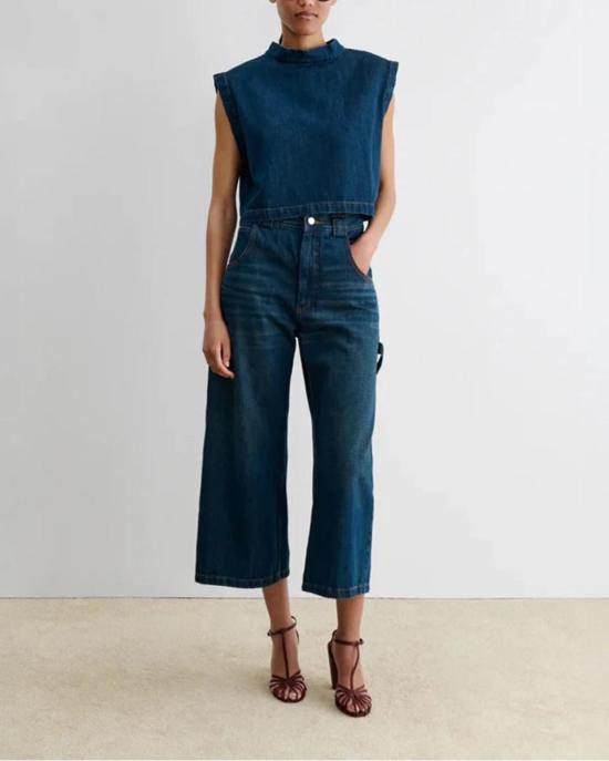  레이첼 코미 데님 팬츠 카펜 팬츠 다크 워시 데님 - RACHEL COMEY