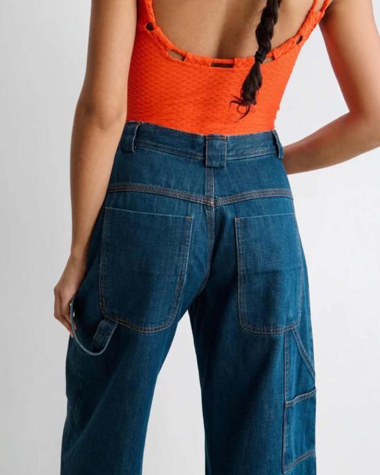  레이첼 코미 데님 팬츠 카펜 팬츠 다크 워시 데님 - RACHEL COMEY