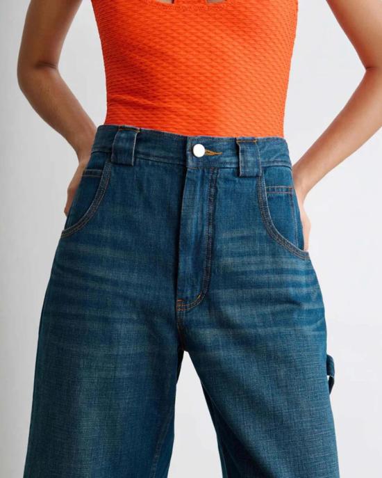  레이첼 코미 데님 팬츠 카펜 팬츠 다크 워시 데님 - RACHEL COMEY