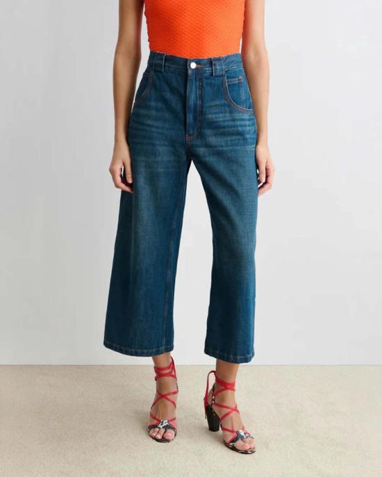  레이첼 코미 데님 팬츠 카펜 팬츠 다크 워시 데님 - RACHEL COMEY