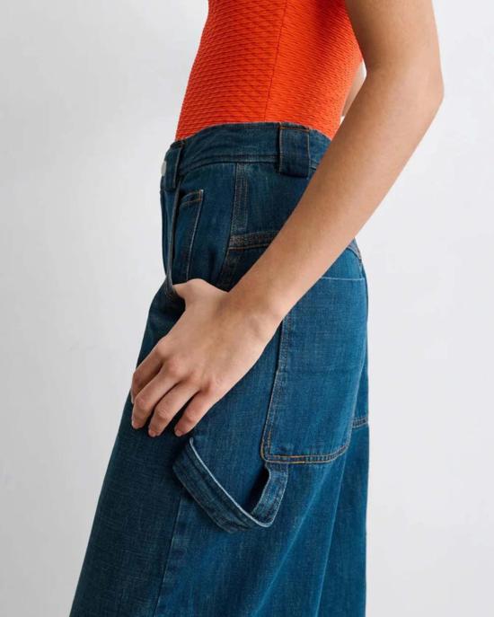  레이첼 코미 데님 팬츠 카펜 팬츠 다크 워시 데님 - RACHEL COMEY