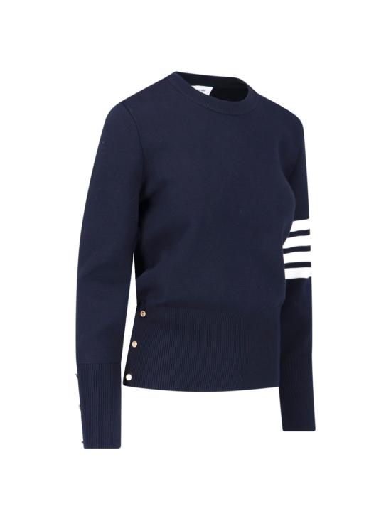 26FW 톰브라운 코튼 밀라노 스티치 4바 풀오버 니트 FKA239A 00219 415 BLUE - THOM BROWNE
