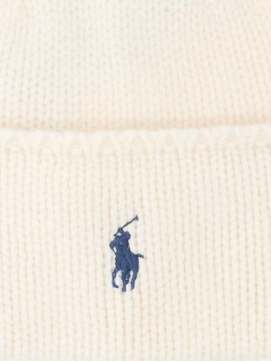 26FW 폴로 랄프로렌 포니 로고 자수 비니 455 954355 006 Cream - POLO RALPH LAUREN