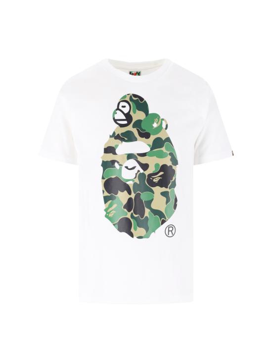 26SS 베이프 반팔 티셔츠 002TEM301003M WHITE X GREEN
