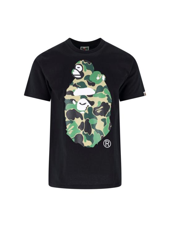 26SS 베이프 반팔 티셔츠 002TEM301003M BLACK X GREEN