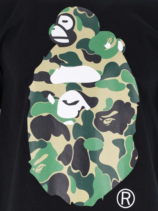 26SS 베이프 반팔 티셔츠 002TEM301003M BLACK X GREEN - BAPE