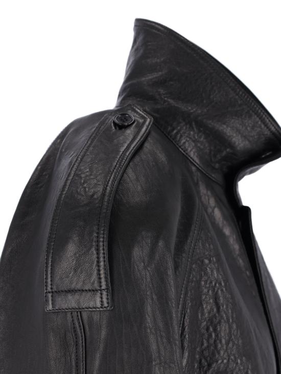 26FW 생로랑 가죽 자켓 858507 YCNF2 1000 Black - SAINT LAURENT