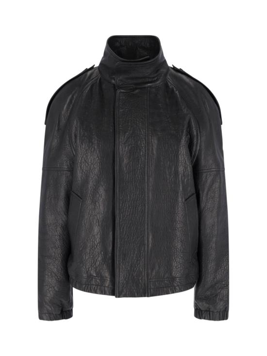 26FW 생로랑 가죽 자켓 858507 YCNF2 1000 Black