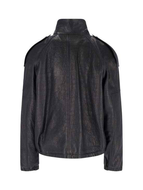 26FW 생로랑 가죽 자켓 858507 YCNF2 1000 Black - SAINT LAURENT