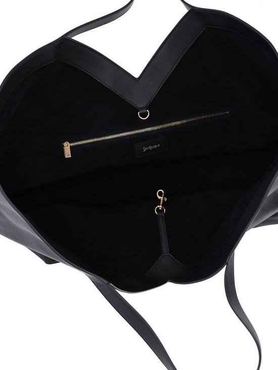 26FW 생로랑 그레인드 레더 Y 토트백 817602 AAEB3 1000 Black - SAINT LAURENT