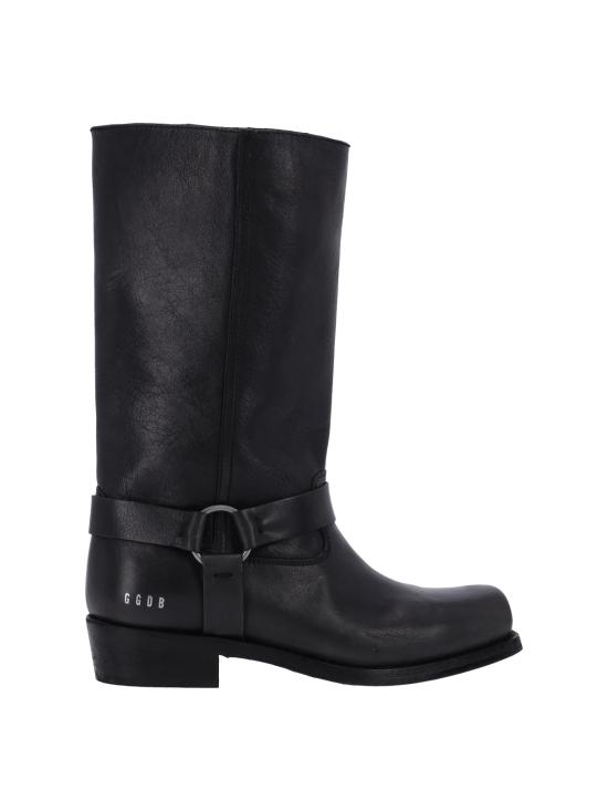 26FW 골든구스 버클&스트랩 하이 바이커 부츠 GWF01057 F008235 90100 Black