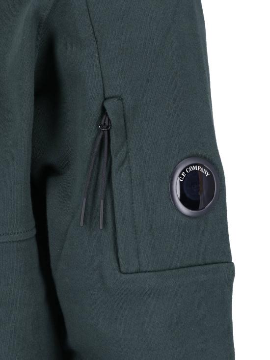26FW 씨피 컴퍼니 후드 티셔츠 21CMSS714A 005086W 697 Green - C.P. COMPANY