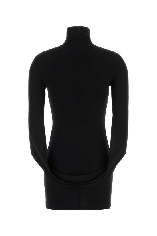  알렉산더 왕 숏 원피스 스트레치 저지 미니 드레스 블랙 - ALEXANDER WANG