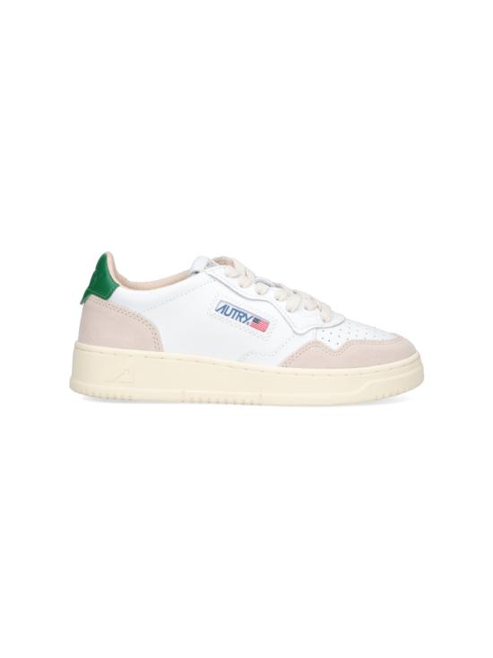 26FW 오트리 메달리스트 로우 레더 스니커즈 AULW LS23 WHITE