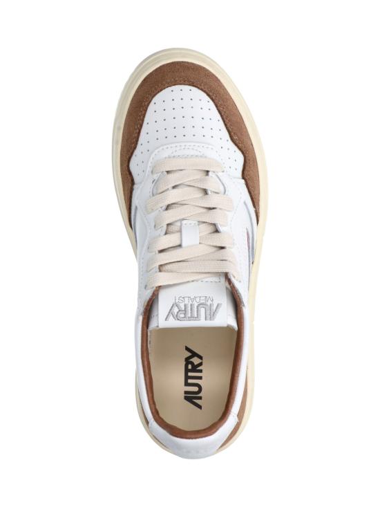 26FW 오트리 메달리스트 로우 레더 스니커즈 AULW FT17 WHITE - AUTRY