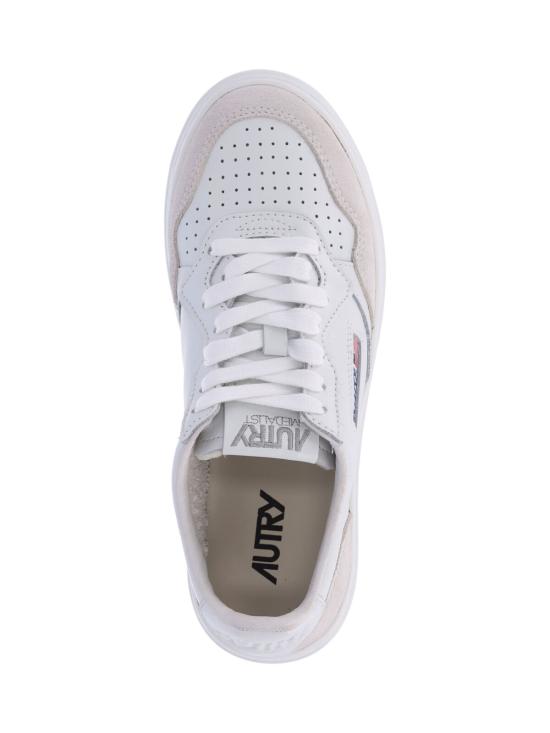 26FW 오트리 메달리스트 로우 레더 스니커즈 AULW LS30 WHITE - AUTRY