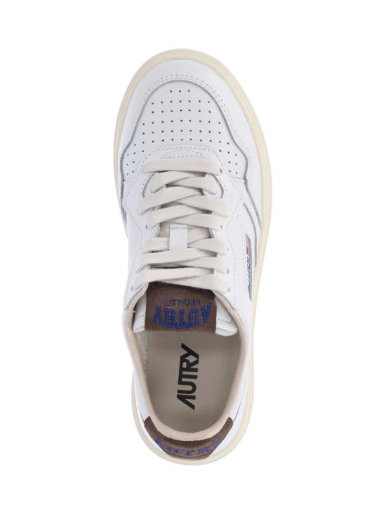 26FW 오트리 메달리스트 로우 레더 스니커즈 AULW HJ03 WHITE - AUTRY