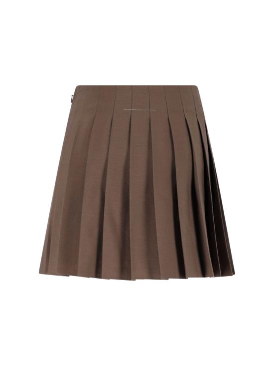 26FW MM6 메종마르지엘라 미디 스커트 S52MC0024 M35436 123 Brown - MM6 MAISON MARGIELA