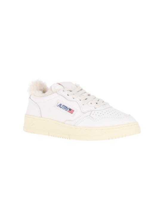 26FW 오트리 메달리스트 로우 레더 스니커즈 AULW SR01 WHITE - AUTRY