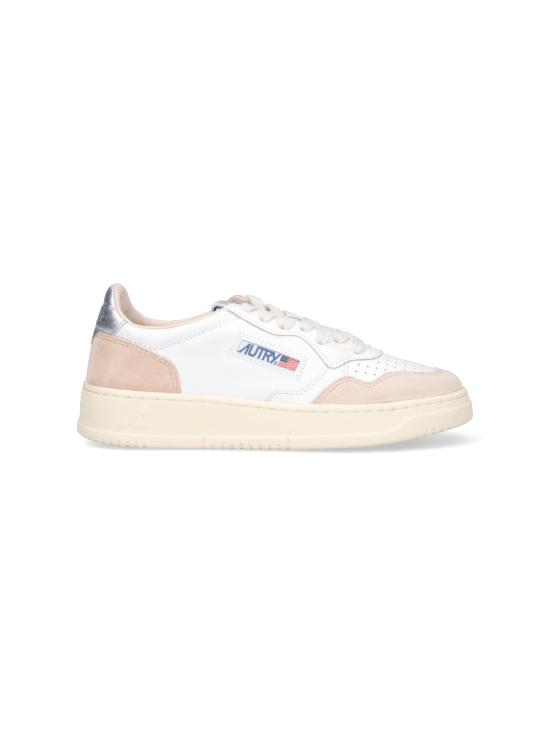 26FW 오트리 메달리스트 로우 레더 스니커즈 AULW LS74 WHITE
