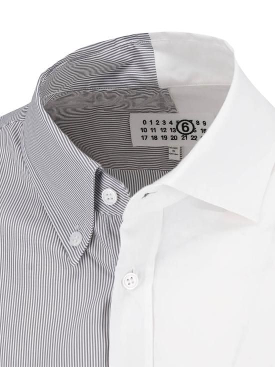 26FW MM6 메종마르지엘라 긴팔 셔츠 SH0DT0057 MTN183 961 White - MM6 MAISON MARGIELA