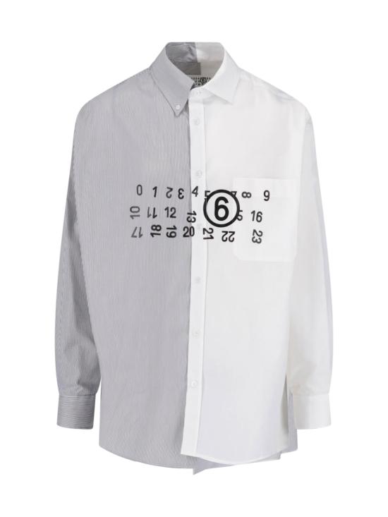 26FW MM6 메종마르지엘라 긴팔 셔츠 SH0DT0057 MTN183 961 White