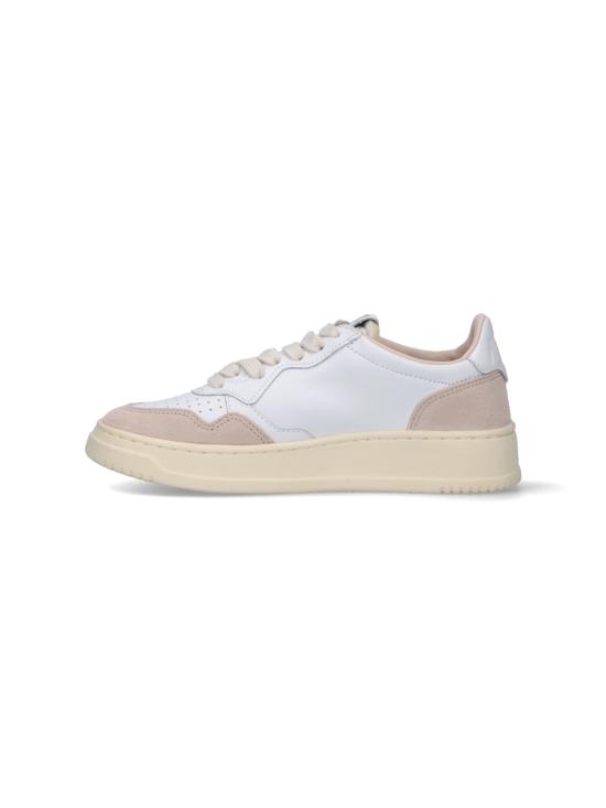 26FW 오트리 핑크 스웨이드 메달리스트 AULW LS33 WHITE - AUTRY